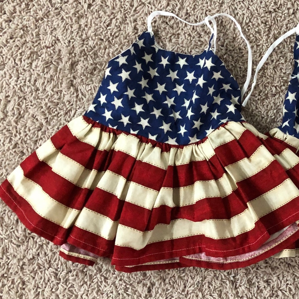 EUC Maddy James Patriotic Dress